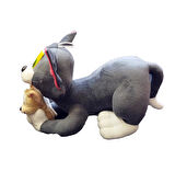 İthal Kumaş Gerçek Görünümlü Tom & Jerry Karakter Figür Peluş Oyuncak Uyku & Oyun Arkadaşı Büyük Boy