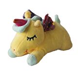 İthal Kumaş Sevimli Yıldız Kanatlı Boynuzlu Unicorn Figür Peluş Oyuncak Oyun & Uyku Arkadaşı 28 cm.
