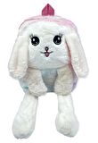 Kulakları Hareket Eden Led Işıklı Sevimli Tavşan Kulaklı Peluş Oyuncak Çanta & Uyku Arkadaşı 55 cm.