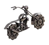Nostaljik Retro El Yapımı Metal Motosiklet Modeli Dekoratif Biblo Vitrin Süsü Ofis Yeni Yıl Hediyesi