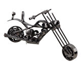 Nostaljik Retro El Yapımı Metal Motosiklet Modeli Dekoratif Biblo Vitrin Süsü Ev Yeni Yıl Hediyesi 3