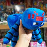 İthal Kumaş Minecraft Jinx Mojang Blue Spider Karakter Figür Peluş Oyuncak Uyku Oyun Arkadaşı 30 cm.