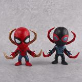 Marvel 6lı Anime Karakter Figür Oyuncak Seti Spiderman Black S.man Venom Carnage Deadpool Bir Arada