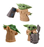 Star Wars Mandalorian Baby Yoda Grogu Bebek Yoda Aksiyon Figür Oyuncak Seti 3 Yoda Figürü Bir Arada Set A