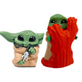 The Mandalorian Baby Yoda Grogu Bebek Yoda Aksiyon Figür Oyuncak Seti 3 Yoda Figürü Bir Arada Set B