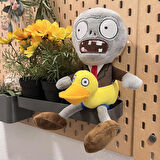 İthal Kumaş Plants vs. Zombies PVZ Serisi Sesli Karakter Figür Peluş Oyuncak Ducky Tube Zombie 28 cm