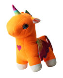 İthal Kumaş Gökkuşağı Kanatlı Unicorn Pegasus At Figür Peluş Oyuncak Uyku & Oyun Arkadaşı Büyük Boy