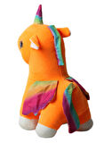 İthal Kumaş Gökkuşağı Kanatlı Unicorn Pegasus At Figür Peluş Oyuncak Uyku & Oyun Arkadaşı Büyük Boy