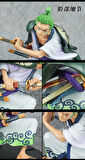 One Piece Anime Roronao Zoro Kimonolu Karakter Figür Oyuncak Koleksiyonluk Dekoratif Biblo 16 cm.