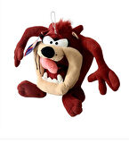 İthal Kumaş Looney Tunes Vantuzlu Tazmanya Canavarı Figür Peluş Oyuncak Uyku & Oyun Arkadaşı 20 cm.