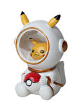 Pokemon Go Astronot Pikachu Gece Lambası Biblo Dekoratif Ürün Ev Ofis Yeni Yıl Doğum Günü Hediyesi
