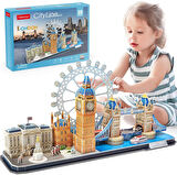 Cubic Fan City Line London 3D 3 Boyutlu Eğitici Aile Eğlencesi Puzzle Yapboz Londra Serisi 107 Parça