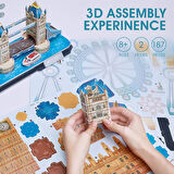 Cubic Fan City Line London 3D 3 Boyutlu Eğitici Aile Eğlencesi Puzzle Yapboz Londra Serisi 107 Parça