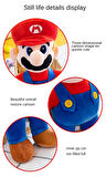 İthal Kumaş Efsane Süper Mario Kardeşler Mario Luigi Peluş Oyuncak Uyku Oyun Arkadaşı 2’li Set 27 cm