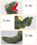 İthal Soft Kumaş XL Boy Dinozor Tyrannosaurus T-Rex Figür Peluş Oyuncak Uyku & Oyun Arkadaşı 55 cm.