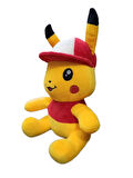 İthal Kumaş Şapkalı Pokemon Go Pikachu Figür Peluş Oyuncak Uyku & Oyun Arkadaşı Pikachu 25 cm.