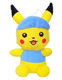 İthal Kumaş Şapkalı Pokemon Go Pikachu Figür Peluş Oyuncak Uyku & Oyun Arkadaşı Pikachu 25 cm.