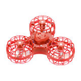 Şarj Edilebilir Uçan Stres Çarkı Fidget Spinner Gyroscop Mini Drone Outdoor Eğlencesi Spinner Krmızı