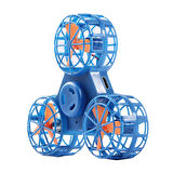 Şarj Edilebilir Uçan Stres Çarkı Fidget Spinner Gyroscop Mini Drone Outdoor Eğlencesi Spinner Mavi