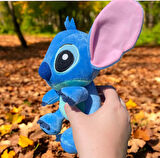 İthal Yumuşak Kadife Kumaş Lilo & Stitch Stiç Anime Figür Peluş Oyuncak Uyku & Oyun Arkadaşı 22 cm.