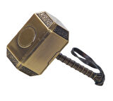 Gerçek Görünümlü İşleme Detaylı Lüks Döküm Metal Thor Çekici Miyölnir Mjölnir Efsanesi Biblo 20 cm.