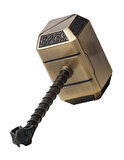 Gerçek Görünümlü İşleme Detaylı Lüks Döküm Metal Thor Çekici Miyölnir Mjölnir Efsanesi Biblo 20 cm.