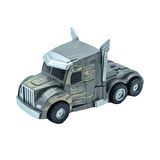 2 Adet Dönüşebilir Transformers Kamyon Robot Oyuncak Çek Bırak Sürtmeli Araba Seti 2 Renk Birden