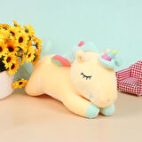 İthal Kumaş Gökkuşağı Kanatlı Unicorn Peluş Oyuncak 27 cm Yumuşak Oyun ve Uyku Arkadaşı Çeşitleri