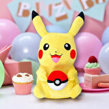 Pokemon Pikachu Peluş Oyuncak 40 cm Büyük Boy Poketoplu Yumuşak Kadife Peluş Oyun & Uyku Arkadaşı 