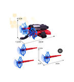 Spiderman Örümcek Adam Ağ Tasarımlı Vantuz Fırlatan Bileklik Oyuncak Seti 1 Fırlatıcı 3 Vantuz