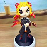 Demon Slayer Kimetsu no Yaiba Kyōjurō Rengoku Anime Karakter Figür Oyuncak Koleksiyonluk Biblo 15 cm