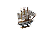 Dekoratif Ahşap El Yapımı Yelkenli Gemi Maketi Masaüstü Biblo Ev Ofis Hediyesi 19 cm. Model F