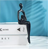 İskandinav Tarz Soyut 3lü Düşünen Heykel Dekoratif Biblo Ev & Ofis Hediyesi Özel Günler İçin Hediye