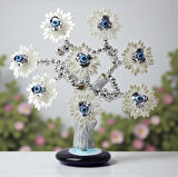 Feng Shui Nazar Boncuğu Ağacı Servet Çakra Şans Ağacı Biblo 20 cm. Ev Ofis Yeni Yıl Hediyesi Model 3