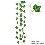 Yapay Sarmaşık Üçgen Yaprak Yapay Çiçek Dekoru 230cm