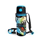Coral High Dinozor Desenli Pipetli Alüminyum Okul Matara 600 ml 11944