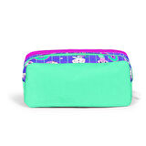 Coral High Kids Su Yeşili Lavanta Unicorn Kedi Desenli İki Bölmeli Kalem Çantası 12051