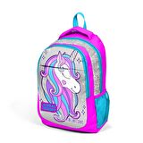 Coral High Unicorn Desenli Büyük Boy Okul Sırt Çantası 14383