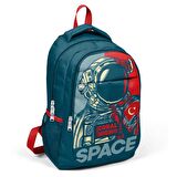 Coral High Büyük Boy Okul Sırt Çantası Astronot Desenli 14389