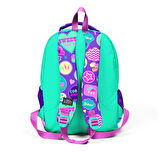 Coral High Kids SU Yeşili Mor Desenli Üç Bölmeli Okul Sırt Çantası 14413