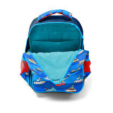 Coral High Kids Lacivert Mavi Gemi Desenli Üç Bölmeli Okul Sırt Çantası 14416