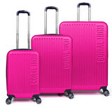 Coral High ABS Pembe 3'lü Valiz Seti 16415