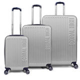 Coral High ABS Gümüş 3'lü Valiz Seti 16430