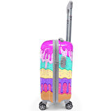 Coral High Renkli Desenli Kabin Boy Valiz (50cm) 16539
