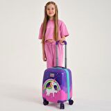 Coral High Kids Mor Su Yeşili Unicorn Desenli Çocuk Valizi 16729