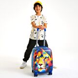 Coral High Minik Boy Çocuk Seyahat Valizi Aslan Desenli 16732