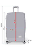 Coral High Renkli Desenli PC Büyük Boy Valiz (70cm) 16803