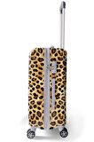 Coral High Kahverengi Leopar Desenli PC Orta Boy Valiz (60cm) 16842