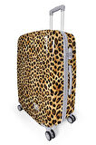 Coral High Kahverengi Leopar Desenli PC Büyük Boy Valiz (70cm) 16843