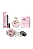 Cle D'Amour 3 lü Kadın Parfüm Seti 50 ml - Sweet Dreams (Çiçeksi) Women - Vegan